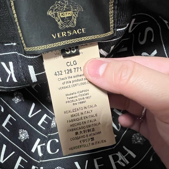 Kith x Versace Monogram Hat RARE(SOLD OUT) - Picture 4 of 8